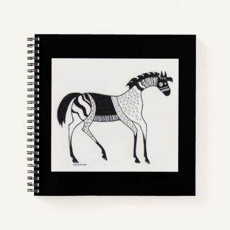 Mycenaean Griechisch Inspiriert Horse-Notebook Notizblock