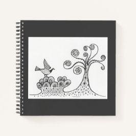 Mycenaean Griechisch Inspiriert Landscape & Bird N Notizblock