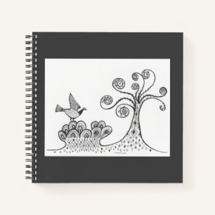 Mycenaean Griechisch Inspiriert Landscape & Bird N Notizblock