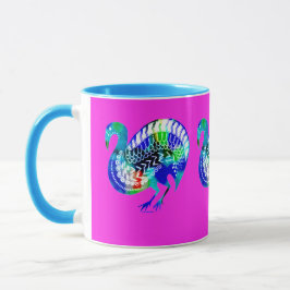 Mycenaean Griechisch Inspiriert Multicolored Bird  Tasse