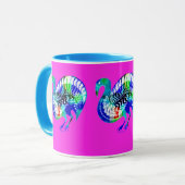 Mycenaean Griechisch Inspiriert Multicolored Bird  Tasse (Vorderseite Links)