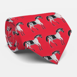 Mycenaean Griechisch Inspiriert Red Horse Neck Tie Krawatte
