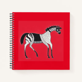 Mycenaean Griechisch Inspiriert Red Horse Notebook Notizblock
