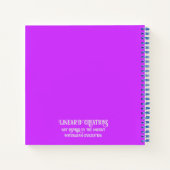 Mycenaean griechisch Inspirierte farbenfrohe Blume Notizblock (Rückseite)