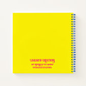 Mycenaean griechisch Inspirierte Farbenspiele-Horr Notizblock (Rückseite)