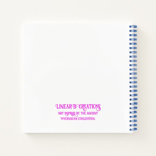 Mycenaean griechisch Inspirierte farbige Birnen-No Notizblock (Rückseite)
