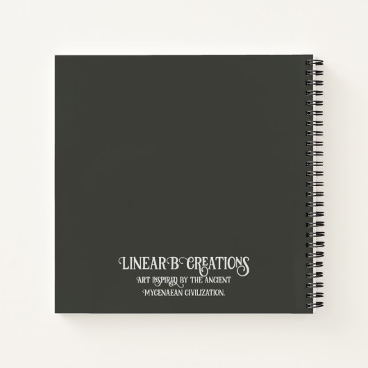 Mycenaean Griechisch Inspirierte Gossippi-Notebook Notizblock (Rückseite)