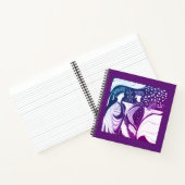 Mycenäisches Griechisch Inspiriertes Lila Tratsch- Notizblock (Innenseite)