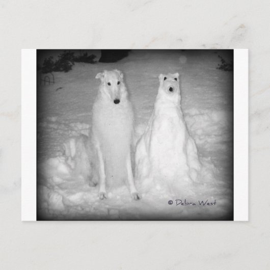Mychtar und Snowdog ! :) Postkarte (Vorderseite)