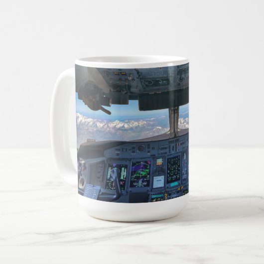 Mycockpitview-Tasse Kaffeetasse (Vorderseite Links)