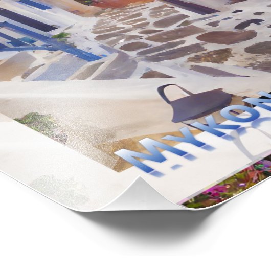 Myconos  coffee mug fotodruck (Ecke)