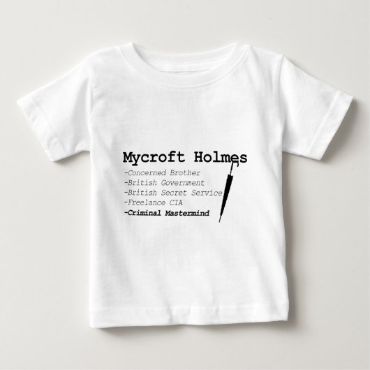 Mycroft blass baby t-shirt (Vorderseite)