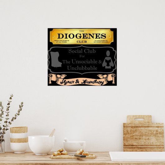 Mycroft Holmes Diogenes Club für die Unsoziable Poster (Küche)