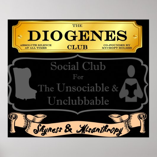 Mycroft Holmes Diogenes Club für die Unsoziable Poster (Vorne)