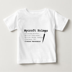 Mycroft Schwarzes Baby T-shirt