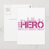 Mydaddyisaheroproudarmybrat Postkarte (Vorne/Hinten)