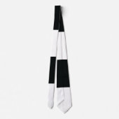 Mydeas | Schwarz-Weiß-Extra breite Streifen Krawatte (Rückseite)