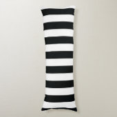 Mydeas | Schwarz-Weiß-Streifen Seitenschläferkissen (Vorderseite Vertikal)