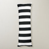 Mydeas | Schwarz-Weiß-Streifen Seitenschläferkissen (Rückseite (Vertikal))