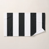 Mydeas | Schwarzweißstreifen Badhandtuch Set (Handtuch)