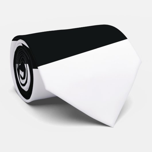 Mydeas | Schwarzweißstreifen Krawatte (Gerollt)