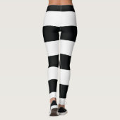 Mydeas | Schwarzweißstreifen Leggings (Rückseite)