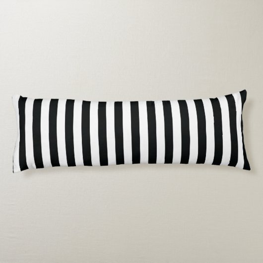 Mydeas | Schwarzweißstreifen Seitenschläferkissen (Rückseite)