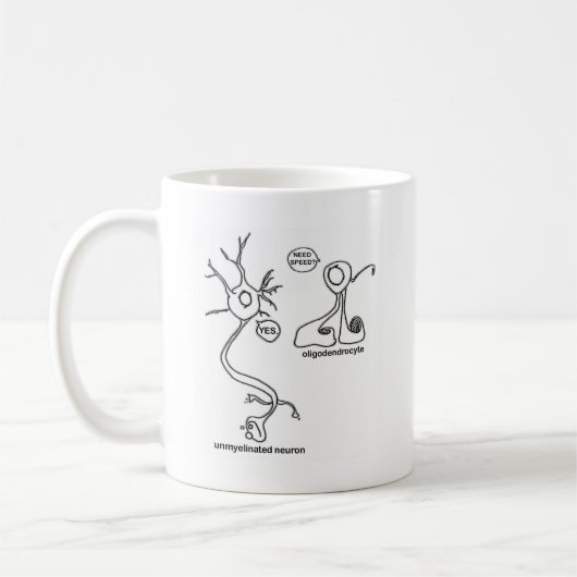 Myelin Pusher Kaffeetasse (Links)