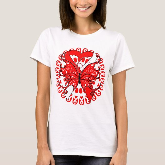 Myelodysplastische Syndrome Butterfly Circle of Ri T-Shirt (Vorderseite)