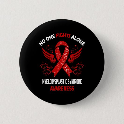 Myelodysplastisches Syndrom Mds Awareness Button (Vorderseite)