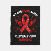 Myelodysplastisches Syndrom Mds Awareness Fleecedecke (Vorderseite)