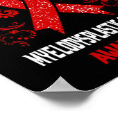 Myelodysplastisches Syndrom Mds Awareness Poster (Ecke)