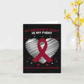 Myelom Awareness Ribbon Blood Cancer Survivor Pla Karte (Gelbe Blume)