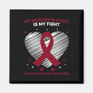 Myelom Awareness Ribbon Blood Cancer Survivor Pla Magnet