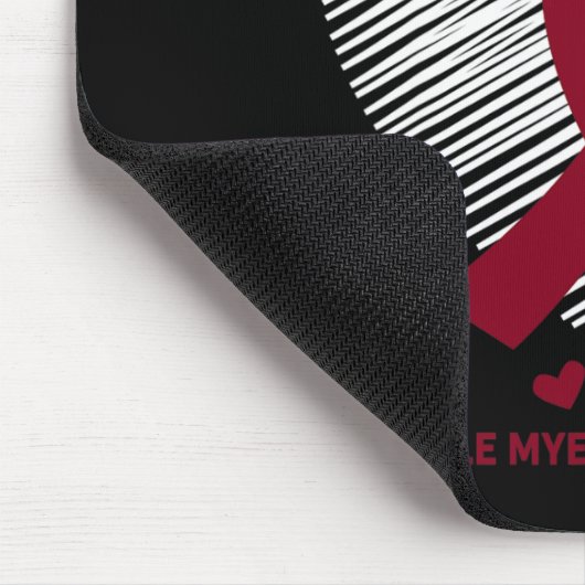 Myelom Awareness Ribbon Blood Cancer Survivor Pla Mousepad (Ecke)