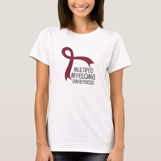 Myeloma-Bewusstseins-Band T-Shirt (Vorderseite)