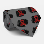 Myeloma-Burgunder-Band mit Gekritzel Krawatte (Gerollt)