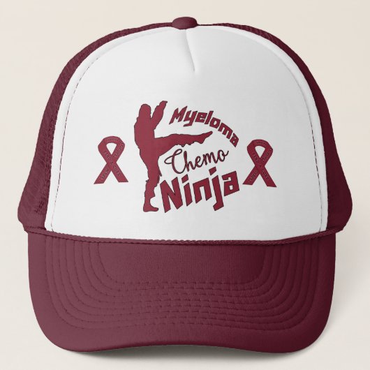 Myeloma Chemo Ninja Truckerkappe (Vorderseite)