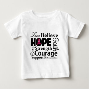 Myeloma-Collage der Hoffnung Baby T-shirt