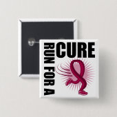 Myeloma-Lauf für eine Heilung Button (Vorne & Hinten)