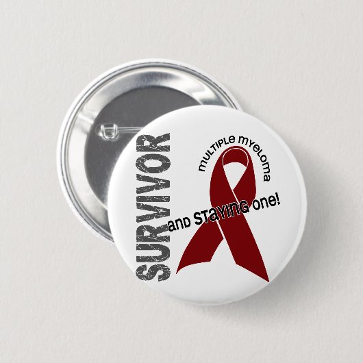 Myeloma-Überlebender Button (Vorne & Hinten)