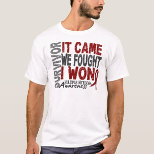 Myeloma-Überlebender, den es wir kam, kämpfte mi T-Shirt