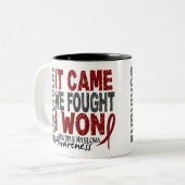 Myeloma-Überlebender, den es wir kam, kämpfte mich Zweifarbige Tasse (Vorderseite Links)