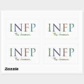 Myers-Briggs INFP der Träumer-Aufkleber Rechteckiger Aufkleber (Blatt)