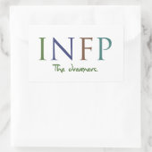 Myers-Briggs INFP der Träumer-Aufkleber Rechteckiger Aufkleber (Tasche)