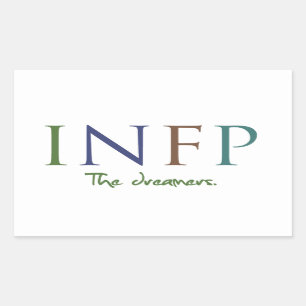 Myers-Briggs INFP der Träumer-Aufkleber Rechteckiger Aufkleber