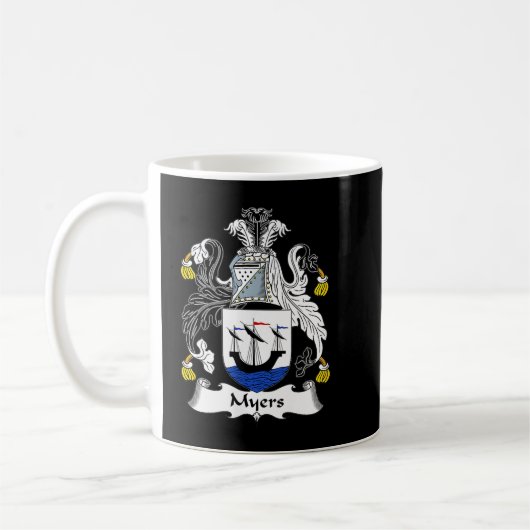 Myers Coat of Arms  Family Crest  Kaffeetasse (Links)