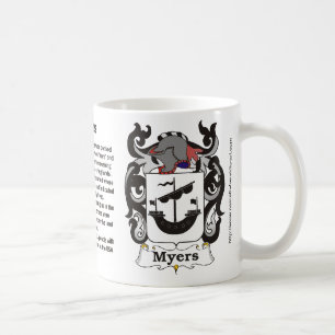 Myers-Familienwappen-Tasse Kaffeetasse