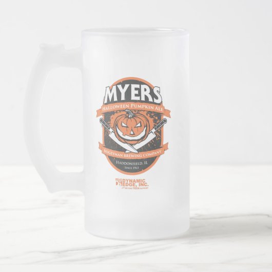 Myers Kürbis Mattglas Bierglas (Links)