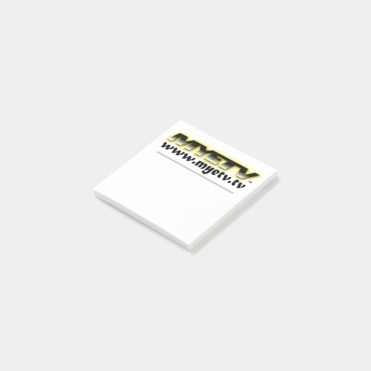 MYETV postit ® Post-it Klebezettel (angewinkelt)